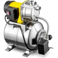 Trotec Hauswasserwerk TGP 1025 ES ES in Edelstahlausführung Wasserpumpe 3.300 l/h Förderleistung 1.000 Watt Leistung 3 bar Förderdruck Wasserwerk Gartenpumpe Hauswasserpumpe Hauswasserautomat