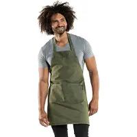 Chaud Devant 50999 Schürze grün Denim W70 - L75