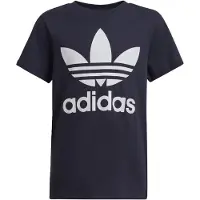 Adidas T-Shirt Trefoil HC9601 Dunkelblau Regular Fit 176