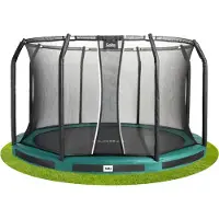 Salta Premium Ground bodentrampolin 396 mit sicherheitsnetz