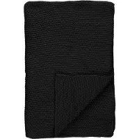Marc O'Polo Plaid Nordic Knit Schwarz-130 x 170 cm