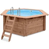 Interline Holzpool Bali Ø 440 cm, 136 cm hoch
