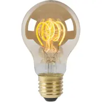 Lucide LED Filament Lampe E27 Birne - A60 5W 380lm 2200K dimmbar Einerpack