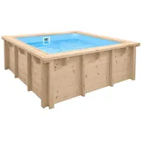 Interline Holzpool Bali Rechteck 210x210cm, 50700234