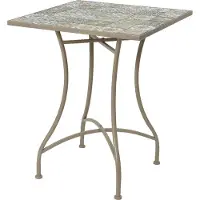 Trendline Metall/Mosaik Tisch Farbe: braun 58x58x72cm Modell Bistro für den Außenbereich