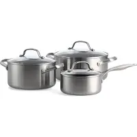 Greenpan Geneva 3tlg. Topf-Set 16cm+20cm+24cm alle Herdarten Edelstahl