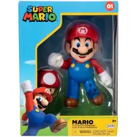 JAKKS Pacific Nintendo Super Mario Figur Mario in Sammlerbox, 10 cm