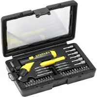 Stanley Pistolen-Ratschen-Set mit schwenkbarem Gelenkgriff 40-teilig, 279,4 mm, 180,3 mm, 762 g, 38 Stück(e)