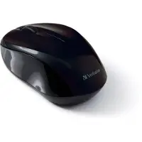 Verbatim Wireless Mouse GO NANO - Maus - optisch - kabellos - RF - kabelloser Empfänger (USB), Farbe: Schwarz