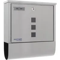 Rottner Briefkasten »Costa Inox«, 33.5x30.5x10 cm