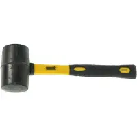 Umefa Gummihammer - schwarz - stabiler Kunststoffgriff - 29 cm - 615 Gramm