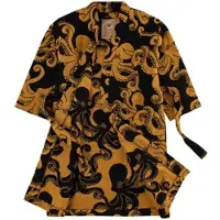 OAS Bademantel Black Octo Kinder-8 jaar