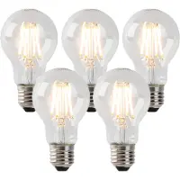 LUEDD Set mit 5 dimmbaren E27 LED-Lampen Klarglas 4W 320 lm 2200K