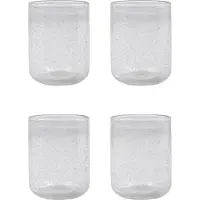 House Doctor HDRich Trinkglas, 11x10 cm Blasenglas 4er-Set - , Transparent, Glas