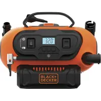 Black & Decker Akku-Kompressor BDCINF18N, 18Volt, 11bar (orange/schwarz, ohne Akku und Ladegerät)