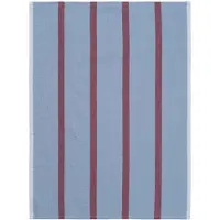 Ferm Living Geschirrtuch Hale Faded Blue/Burgundy - 70 x 50 cm