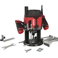 Skil 1860 AA Oberfräse(1400W, Schneiden/Falzen/Formen/Anfasen, Drehzahlregelung)