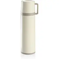Tescoma Isolierflasche und Tasse CONSTANT CREAM 0.3 l, Edelstahl in weiß | Gr.: 0,7 L