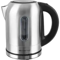Emerio WK-108054, 1,7 l, 2200 W, Schwarz, Edelstahl, Edelstahl, Regelbare Temperatur, Wasserstandsanzeige