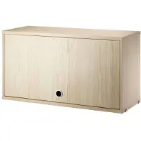 String System Hängeschrank mit Klapptür 78/42/30 Esche natur