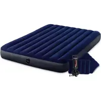 Intex Luftbett DuraBeam Classic Queen 152x203 cm mit Pumpe & Kissen Set