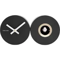 Karlsson - Kuckucksuhr Duo Cuckoo - Schwarz - 26x13x7,2cm