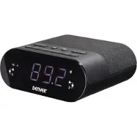 Denver CRQ-107, Digitaler Wecker, Rechteck, Schwarz, 24 h, PLL, Radio/Summer