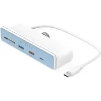 Hyper HD34A8, USB 3.2 Gen 1 (3.1 Gen 1) Type-C, Weiß, MicroSD (TransFlash), SD, 4K Ultra HD, 60 Hz, HDMI, USB 3.2 Gen 1 (3.1 Gen 1) Type-A, USB 3.2 Gen 1 (3.1 Gen 1) Type-C