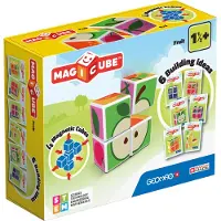 Geomag Magnetset - Magicube bedruckt Fruits - 4 Teile - - One Size - Magnetspielzeug