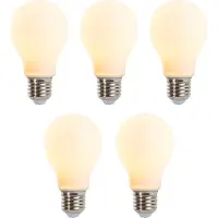 LUEDD 5er-Set dimmbare LED-Lampen E27 A60 matt 5W 380lm