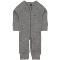 Lindberg Rib Merino Thermounterwäsche-Einteiler Merinowolle, Grey Melange, 50-56