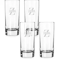 Yoursurprise Longdrinkglas mit Gravur (4 Stück)