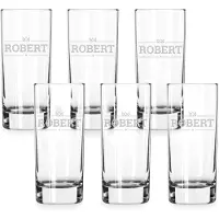 Royal Leerdam Longdrinkglas mit Gravur (6 Stück)