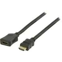 S-Impuls High Speed HDMI Verlängerungskabel mit Ethernet schwarz