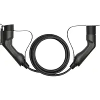Deltaco EV-1103, Schwarz, Typ 2, Typ 1, Abgewinkelt, Abgewinkelt, Schwarz