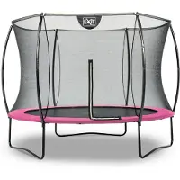 Exit Silhouette Trampolin ø244cm, auf Beinen, Rund, für Kinder, Rosa
