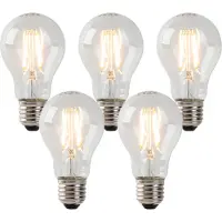 LUEDD 5er Set E27 LED Glühlampen Klarglas 3W 250 lm 2200K
