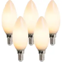 LUEDD 5er-Set LED-Kerzenlampe E14 2W 180 Lumen 2350K nicht dimmbar