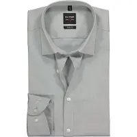 Olymp Level Five Hemd Grau Body Fit