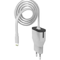 Muvit Ladegerät dewall apple lightning mfi 2.4a cable 1m white