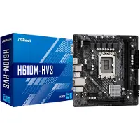 Asrock H610M-HVS, Intel, LGA 1700, Intel Celeron, Intel Core i3, Intel Core i5, Intel Core i7, Intel Core i9, Intel Pentium, DDR4-SDRAM, 64 GB, ECC & Nicht-ECC