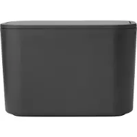 Brabantia Mülleimer MindSet Badezimmer Abfallbehälter - Dark Grey