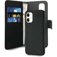 Puro IPCX6119BOOKC3BLK, Geldbörsenhülle, Apple, IPHONE 11, 15,5 cm (6.1 Zoll), Schwarz