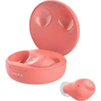 Motorola Lifestyle VerveBuds 250 - Bluetooth in Ear True Wireless Kopfhörer - Tragbar, Kabellose Ladebox - 18 Std. - IPX5 Waterproof - Touch Control - Kompatibel mit Alexa,Siri,Google - Rot