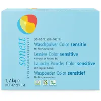 Sonett Waschmittel Color sensitiv, mit Bio-Panamarinde, DE1022, Pulver, ökologisch, 1,2 kg, Waschladungen 30