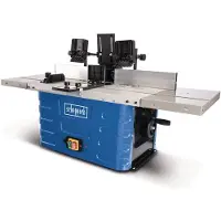 Scheppach Fräsmaschine HF60 | 230V 1500W | Spannzangen 6/8/12mm | Spindelhöhe max. 40mm | 11500 bis 24000 min-1 | inkl. Tischverbreiterungen
