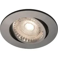 Nordlux 5 x LED Einbaustrahler Octans Nickel schwenkbar 5 x 4,8W GU10 345lm warmweiß 2700K