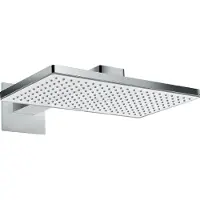Hansgrohe Rainmaker Select, Fester Duschkopf, Chrom, Weiß, Zimmerdecke
