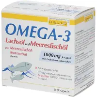 FEINGOLD Omega-3 Lachsöl und Meeresfischöl Kapseln 100 St
