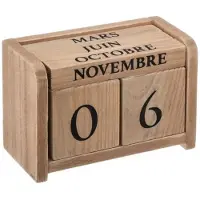 Atmosphera - Holzkalender 7,5 x 5 x 11 cm